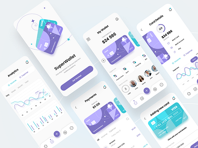 SuperWallet Mobile App admin template design figma admin figma download figma freebies finance free figma download freebies illustration mobile app mobile design mobile ui ui ui ux uikit uikit free user interface wallet app wallet ui