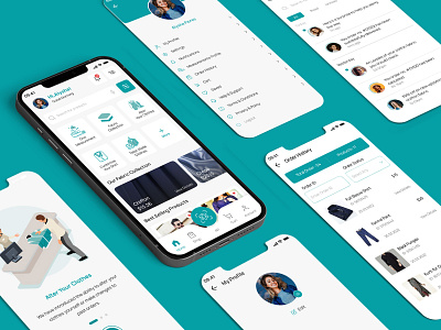 E-Tailoring (UX UI Case Study) Tailoring Services App app design app ui mobile app tailor app ui ui design ui ux ui ux design ux ux case study ux design