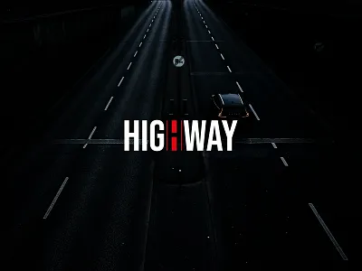 Highway wordmark brand branding clean creative design flat graphic design highway logo logodesign logomaker minimal minimalist modern road simple unique vector way wordmark
