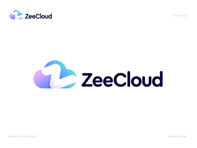 ZeeCloud Logo Design brand branding cloud logo creative logo icon identity letter z logo logo logo design logodesign logomark logos logotype mark modern logo typography vector z cloud logo z logo