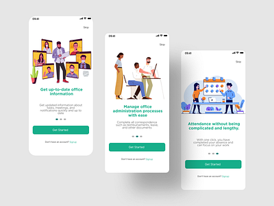 Onboarding Page HRIS App app branding design graphic design illustration ui ux website