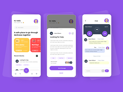 Mobile App | UI&UX | Communication adobe photoshop design figma figmadesign mobile mobile app mobile app design ui ux website