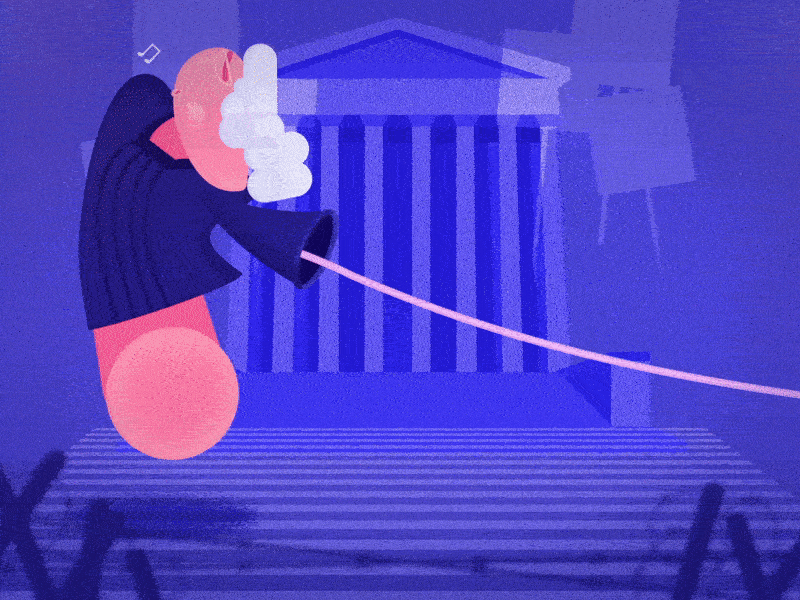 State of Reproductive Freedom in the US 2d animation abortion after effects character animation feminism follow through mograph motion design prochoice reproductiverights roevwade scotus secondary motion shape layers vector animation womensrights