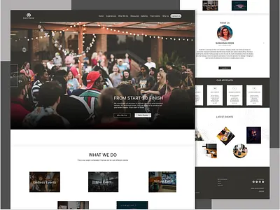 Event Management Landing page activity bitmate bitmate design bitmatestudio branding celebration confarance design event event managment event planner exhibition managment meetup meetup website ui ux virtual meetup web design