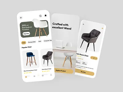 Furniture app design images mobile app ui uiux design ux