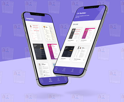 CV Maker | Resume Builder App UI Design app appdesign design graphic design mobileapp ui uidesign ux uxdesign