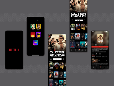 Netflix App app design ui