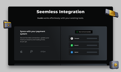 TRUNK Landing page design landingpage ui uiux visual design webdesign