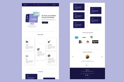 Simple Website UI with Cards, timeline and 3D illustrations 3d branding design inspiration figma illustration minimalistic responsive design saas company saas ui timeline ui web ui website ui