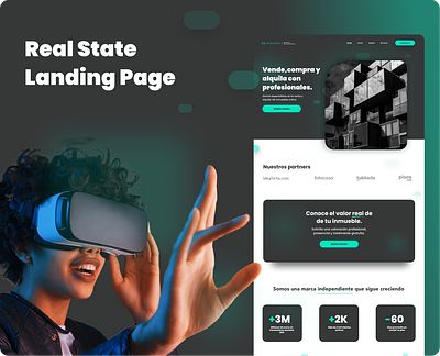 Conversion Landing Page branding design landingpage realstate ui ux