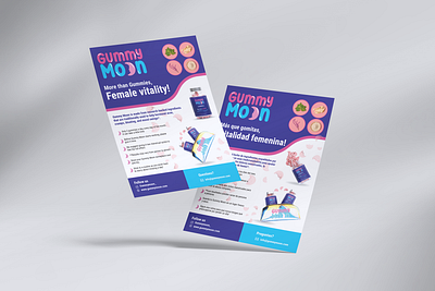 Flyer design for gummymoon branding brochure design business flyer company flyer creative design flyer design flyers graphic design leaflet print ready flyer