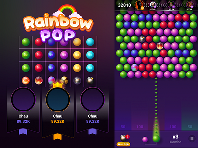 Bubble shooter app bubble shooter game ui ui