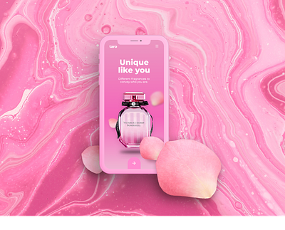 Unique like you app branding design fragances graphic design parfums ui ux