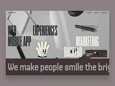Ahoikapptn! — Agency Website agency branding brutal clean creative creative agency design illustration marketing agency minimal modern product design responsive studio ui user interface web design webdesign agency website website design