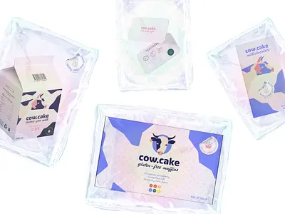 Branding for Cow.Cake cafe branding design graphic design illustrator indentity vector