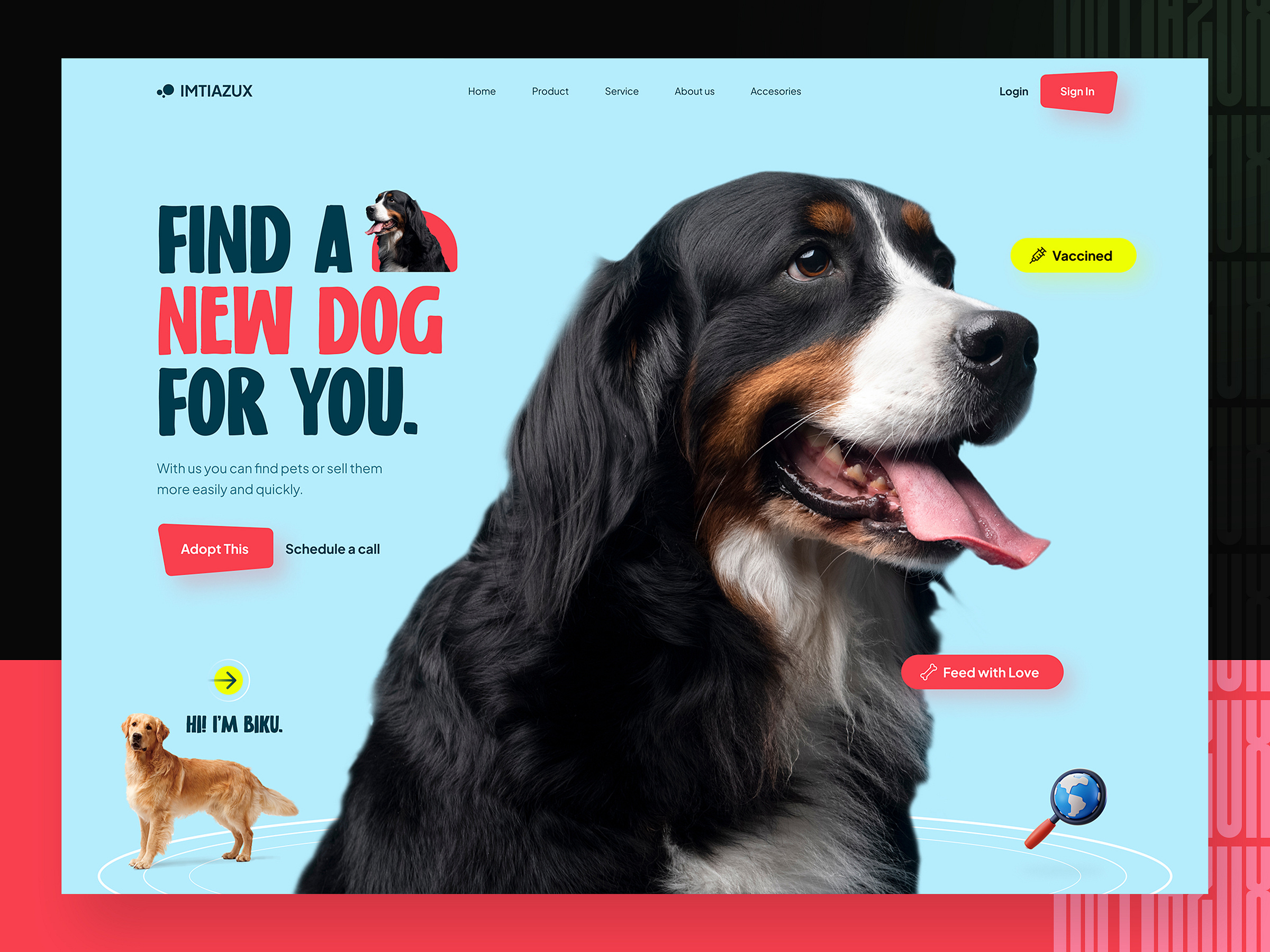 Landing Page site Design by IMTIAZUX🔥 on Dribbble