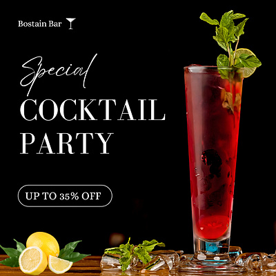 Cocktail Drink Poster banner branding cocktail design drink graphic design image poster promotion