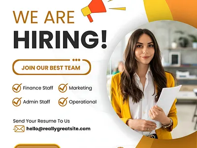 We are Hiring Bussiness Poster branding business bussiness design graphic design hiring open poster