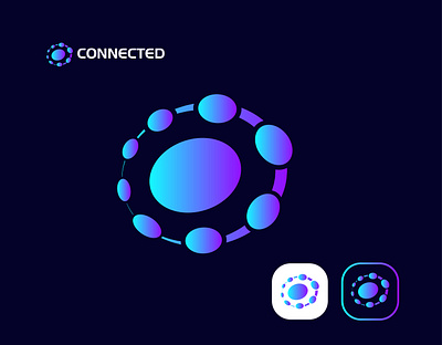 connected logo brandidentity branding colorfullogo designalogo identitydesign logo logoconceptdesign logodesign logodesigner logotype minimallogo modern modernlogodesign