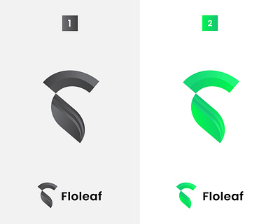 Floleaf bran identity design business design font green icon leaf logo letter f logo design minimal modern natural organic symbol template treandy tree ui vector web