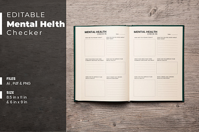 Mental Health Care Planner mental health check in no content book
