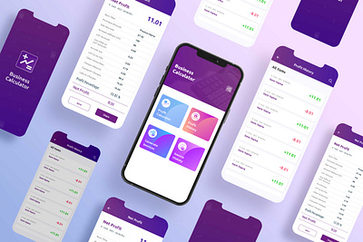 Business - Profit Calculator appdesign businesscalculator mobileapp profitcalculator ui uidesign ux uxdesign uxui