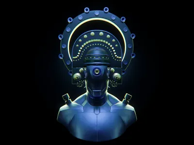 ROBOHEAD - LEPUS 3d 3d illustration 3dart character design