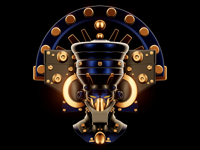 ROBOHEAD - CYGNUS 3d 3d illustration 3dart character design design