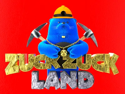 Zuck Zuck Logo 3d art 3d character character design character modeling de fi digital art metaverse nft nft art p2e p2e game