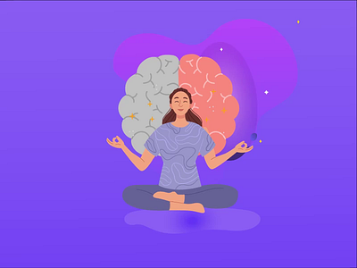 Mental Peace is important for Designing! 2d animation blog branding cretiveart design graphic design illustration important mental peace motion graphics motionart