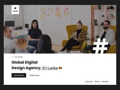 #.studio landing page agency colourfull hero section landing page minimalist new portfolio simple studio ui uidesign user friendly ux web concept web design website