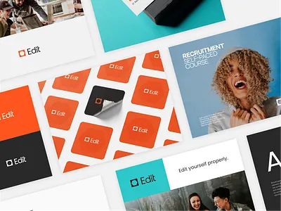 Edit - Brand identity for online IT school brand identity branding clean graphic design logo logo design logotype minimal online education