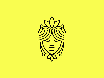 Afrodita Logo afrodita brand branding cosmetic design graphic design illustration logo logodesign logotype lotus monoline woman