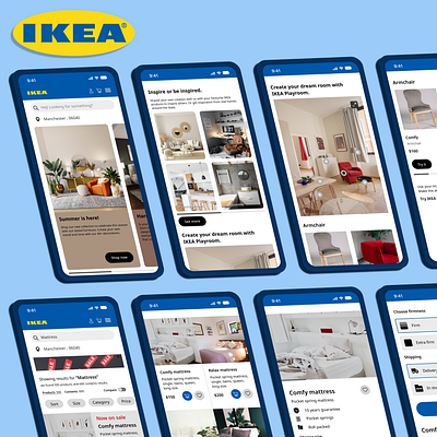 IKEA Web Responsive app application branding design figma graphic design ikea iphone mobile mobileapp shopping ui uidesign ux webresponsive