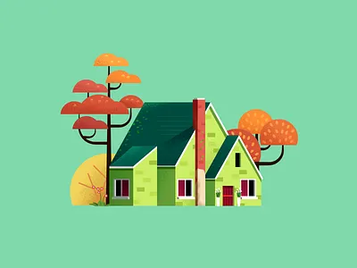 Small building 插图 风景