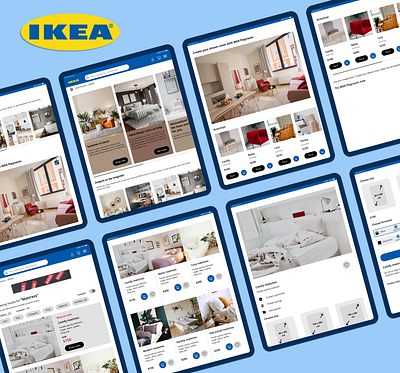 IKEA Web Responsive (iPad) app apple application branding design device graphic design ikea ipad shopping ui uidesign ux webresponsive website