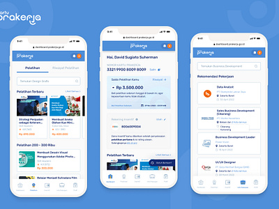 Dashboard Kartu Prakerja | www.prakerja.go.id app design appdesign application branding clean dashboard design dribbble govermant illustration job logo mobileapp mobileappdesign mobileweb training ui uidesign ux uxdesign