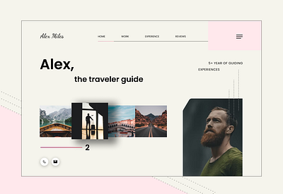 Traveler Guide Minimal Web Design design figma minimal modern product productdesign travel ui uiux userinterface ux visual web webdesign website