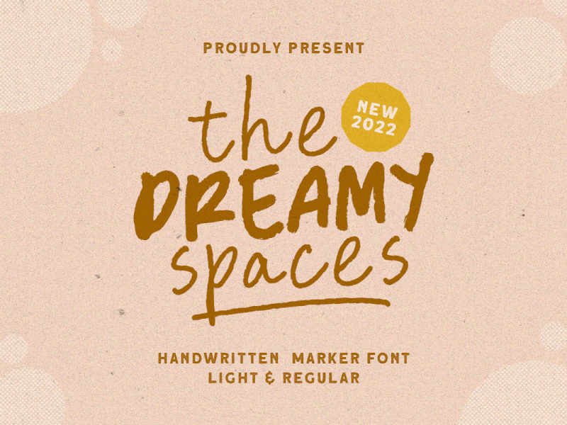 Dreamy Spaces - Handwritten Font freebies title font