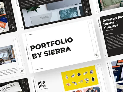 SIERRA / Portfolio Template aesthetic branding business company design exploration graphic graphic design illustration logo portfolio presentation template typography ui
