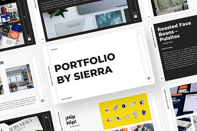SIERRA / Portfolio Template aesthetic branding business company design exploration graphic graphic design illustration logo portfolio presentation template typography ui