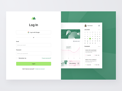 Moody - Mental Health Web App app clean dashboard desktop habits health layout log in login mental health modern mood platform sign up tracking ui ux web app web application web platform