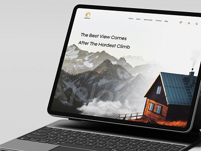 Apartment Renting - Mountains exploration agency apartments clean design figma homepage landing page mountains photoshop real estate rent renting ui ux ux design web design website