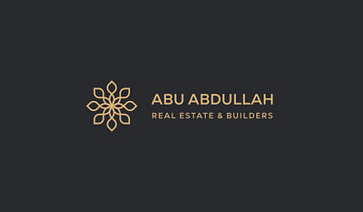 Abu Abdullah Real Estate Logo abdullah abu abdullah arabic architecture logo arabic logo real estate real estate logo