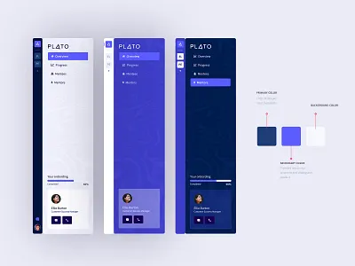 Navigation UI for App app branding design double interface menu nav navigation platform ui ux web