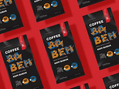 Coffee Babeh branding chips coffee design illustration logo packaging design typography vector