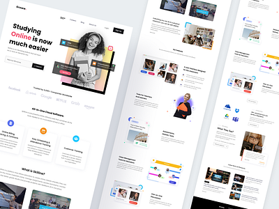 Groww. - Web Platform for Online Education aesthetic ui design app design application design clean simple ui design dashboard design figma interface design learn ui minimal landing page minimal ui design online courses website design online education web page online learning landing page online learning platfrom ui ui kit ui template web application design
