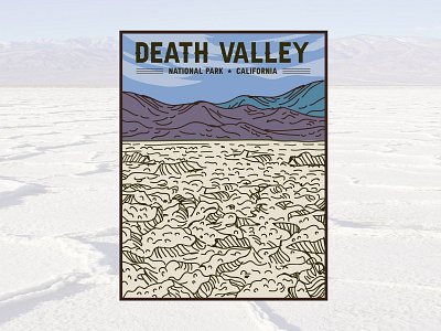 An illustration Death Valley. adventure adventure illustration brand designer graphic designer illustration illustration artist logo design logo designer logo ideas logo maker national park outdoors tshirt tshirt design tshirt designer tshirt printing