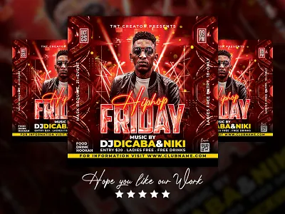 Friday Hiphop Party Flyer