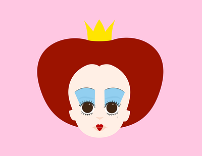 Avatar Picture Icon Flat Design Portraits avatar branding design digital art flat graphic design icons illustration logo red queen ui